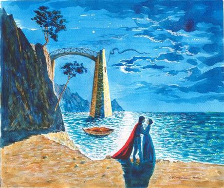 Face of a Poet in the Moonlit Landscape