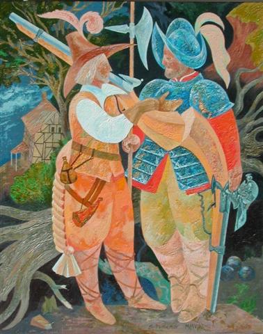 Two Soldiers and a Fallen Tree